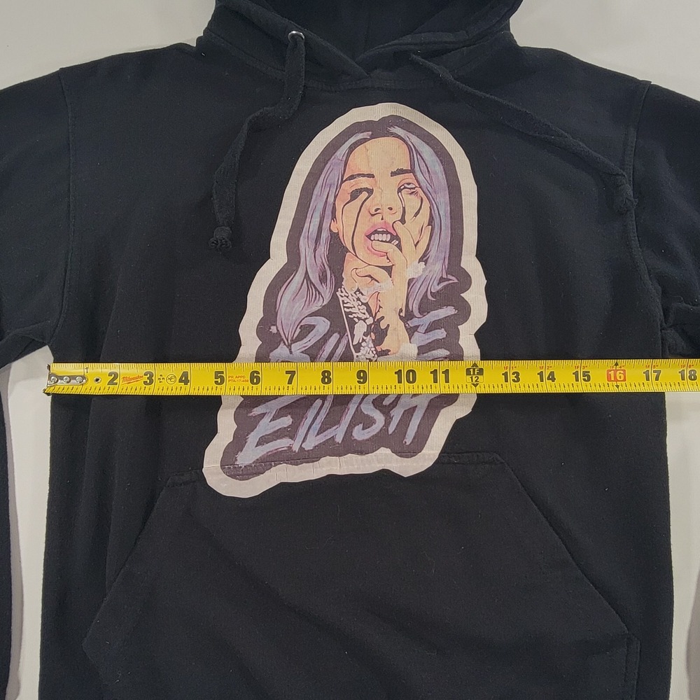 Billie Eilish Unisex Pullover Hoodie by Jon Lauren Premium Apparel Adult Size S - Picture 5 of 6